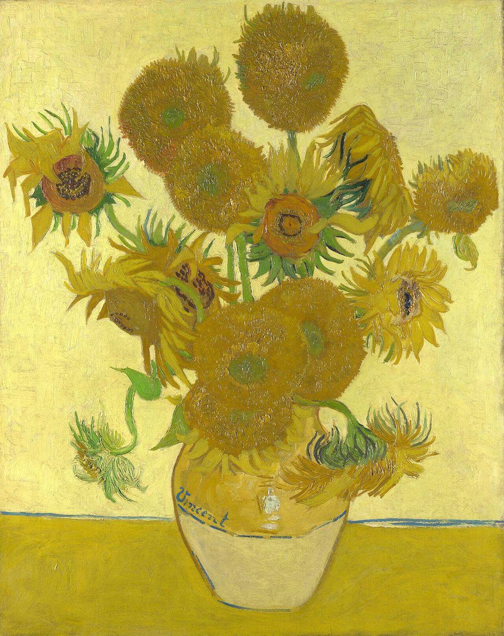 Vincent van Gogh, Still Life: Vase with Fifteen Sunflowers