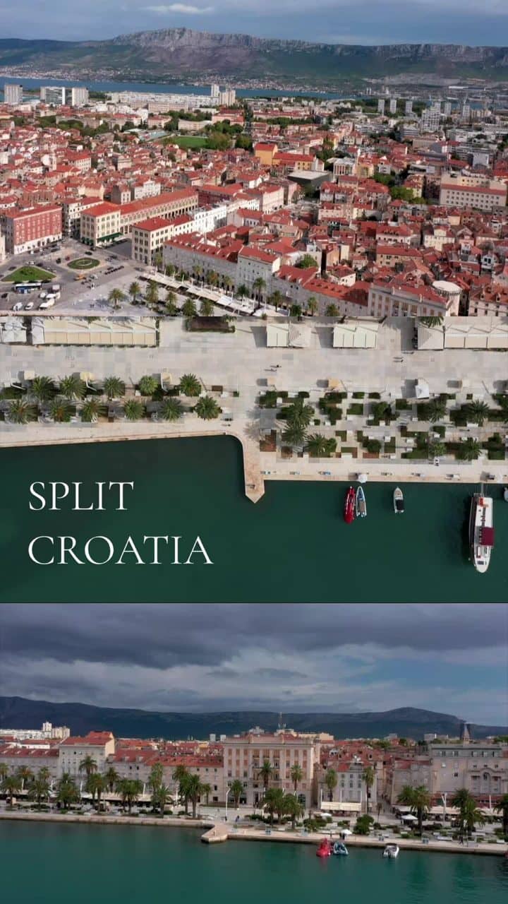 Split's Riva promenade by the sea