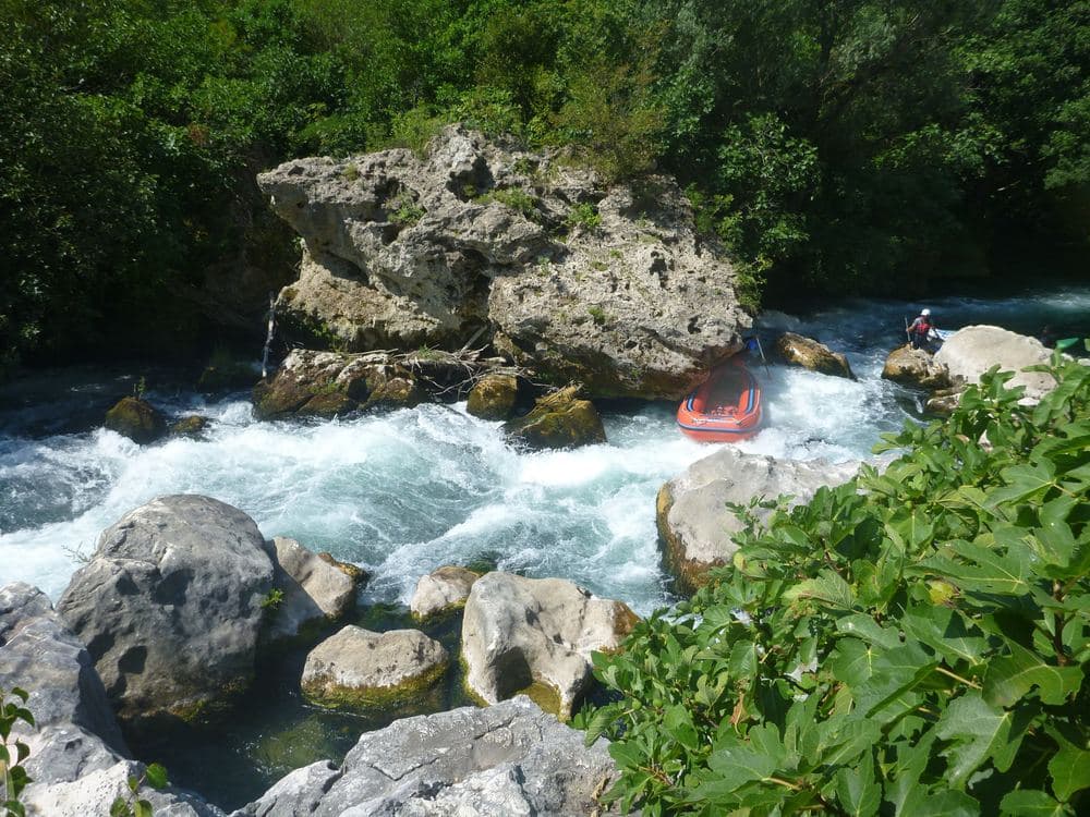 Rafting on the Cetina