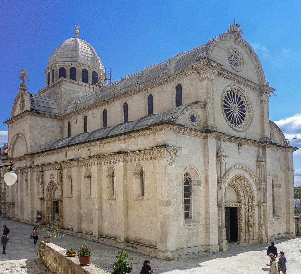 The cathedral of St James in Šibenik, the lunch stop of day 4