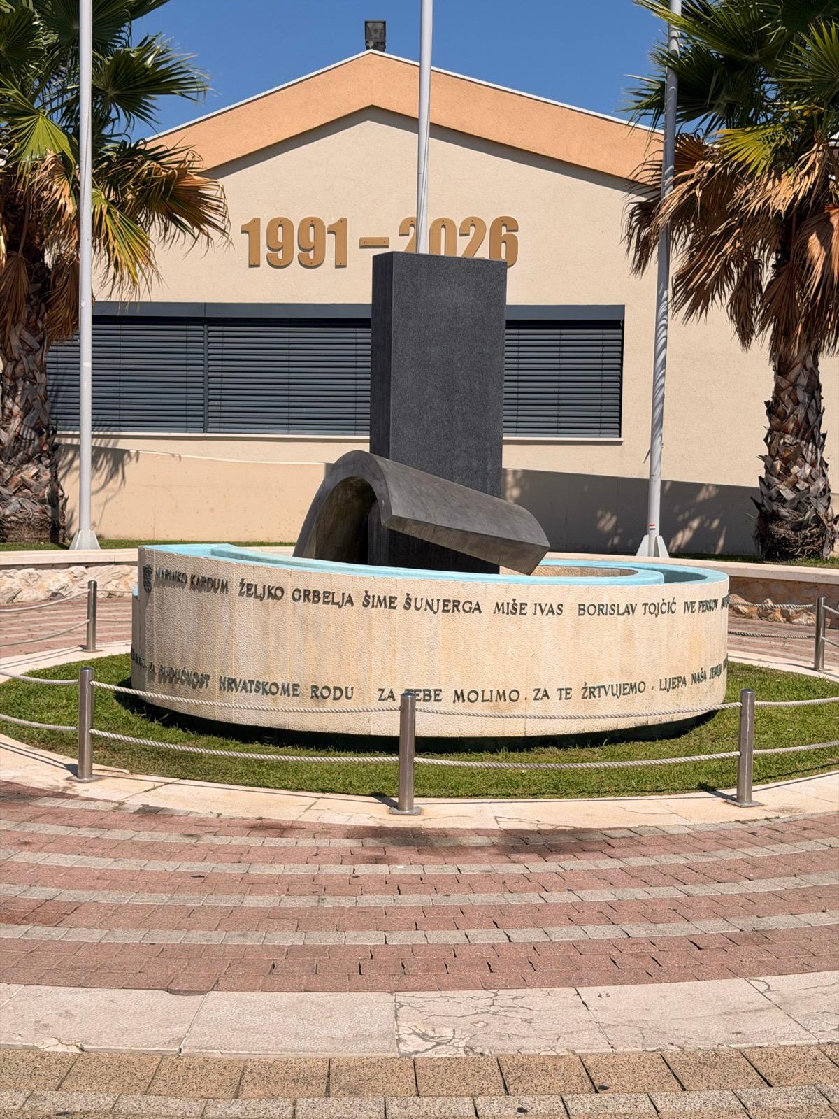 Memorial to the defenders of the Homeland War