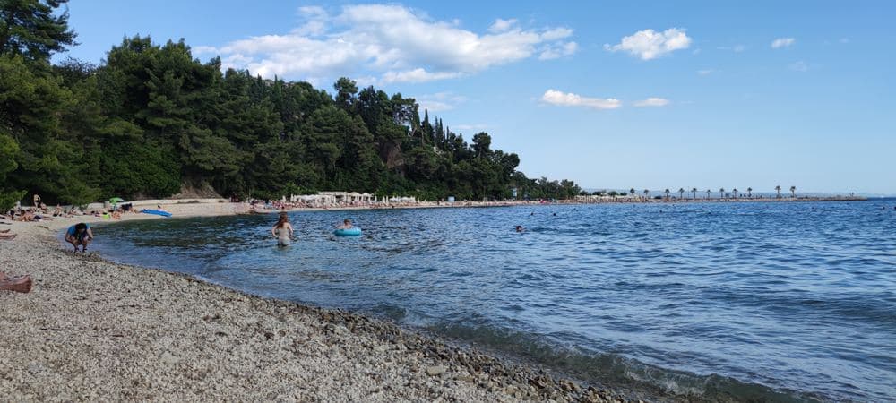 Kašjuni under the south face of Marjan, the cleanest water in the city