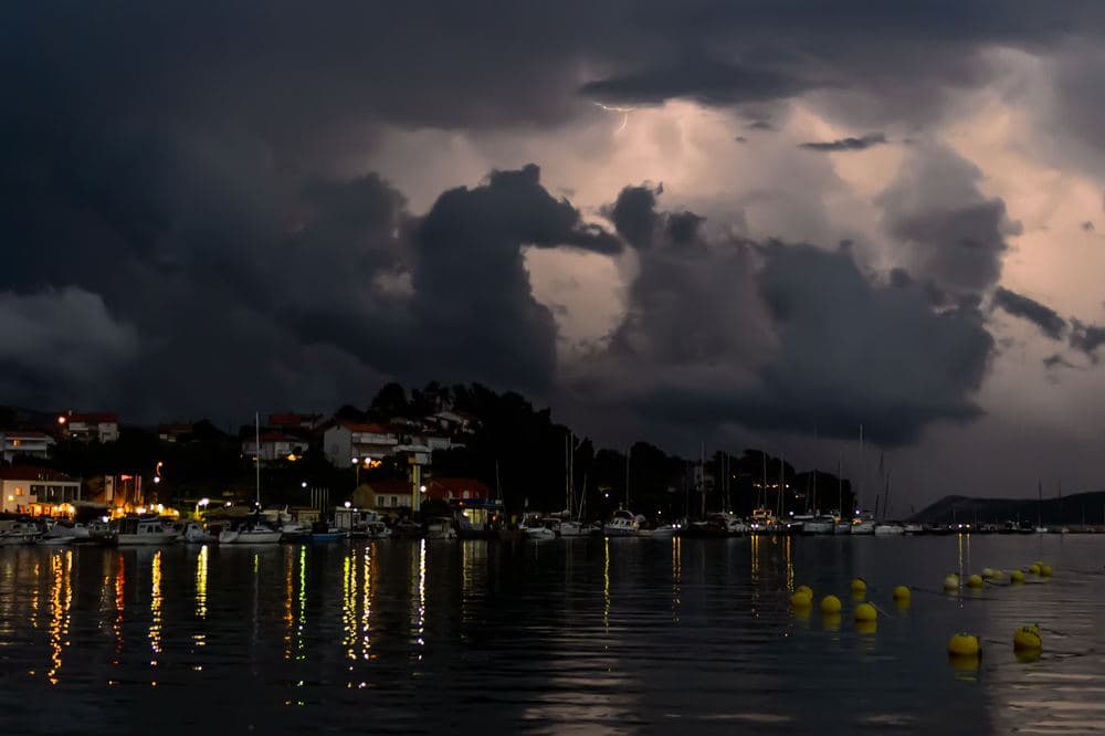 Wetterwarnung Kroatien, 17. August: Gewitter und Hagel