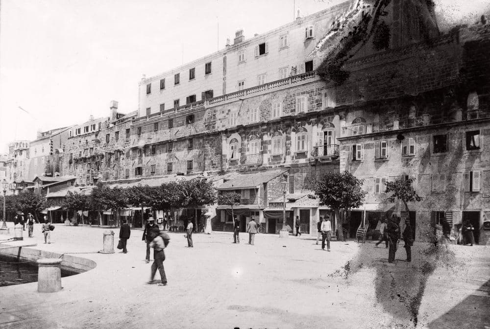 The Riva and the palace front in Split, where the Old Town apartments are