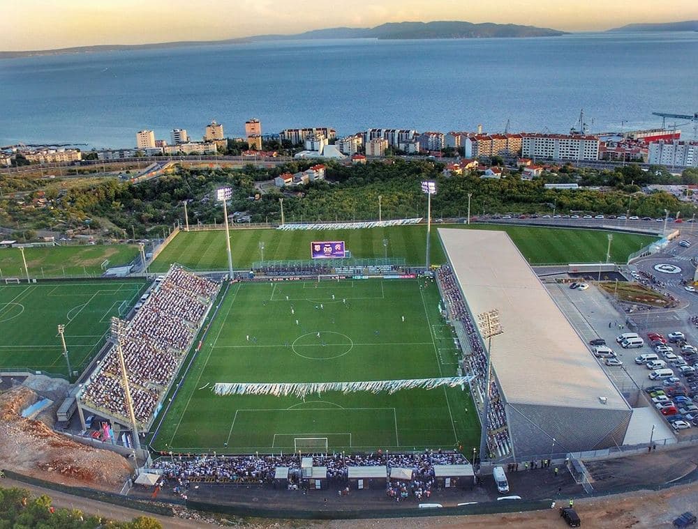 The Rujevica stadium in Rijeka, home of HNK Rijeka and the venue for Croatia against England