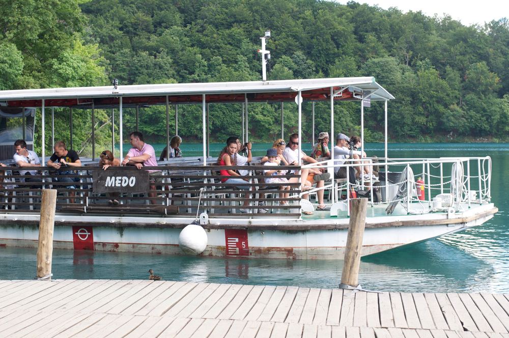Electric Boat across Kozjak