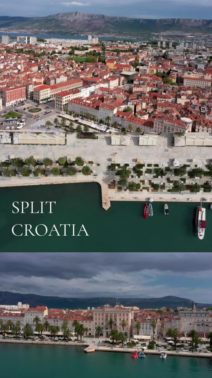 Split's Riva promenade by the sea