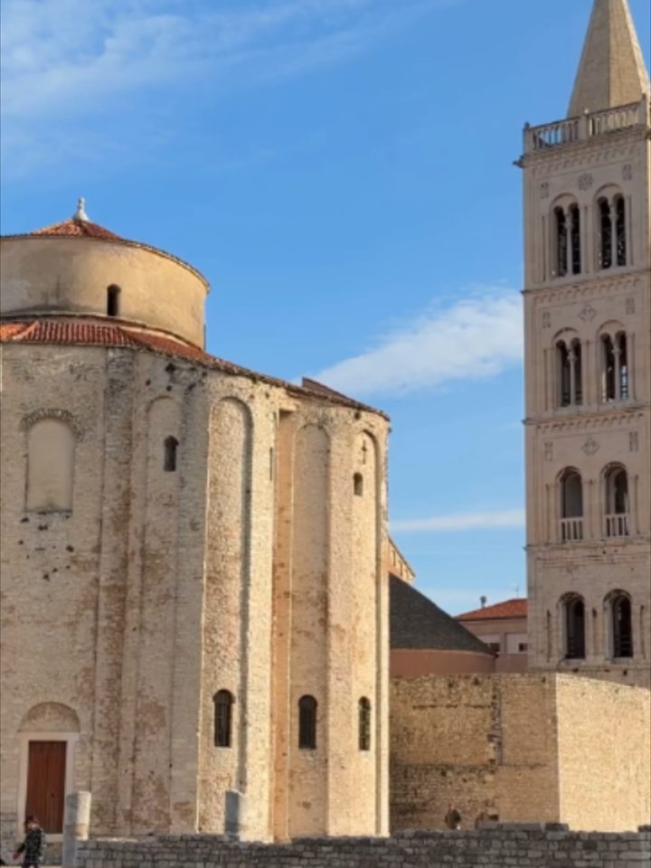 Round stone walls and another layer of Zadar